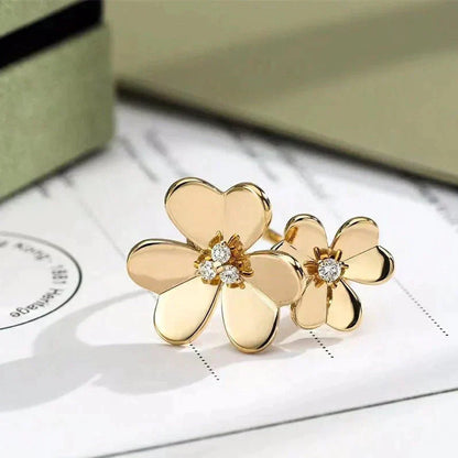 [AURORA]CLOVER COMOS GOLD DIAMOND RING