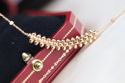 [AURORA]CLASH PINK GOLD NECKLACE
