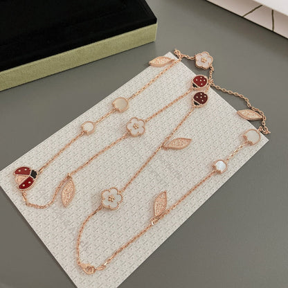 [basloveJW]LUCKY SPRING 15 MOTIVE ROSÉGOLD HALSKETTE