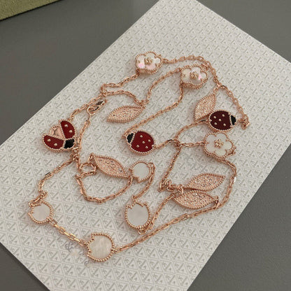 [basloveJW]LUCKY SPRING 15 MOTIVE ROSÉGOLD HALSKETTE