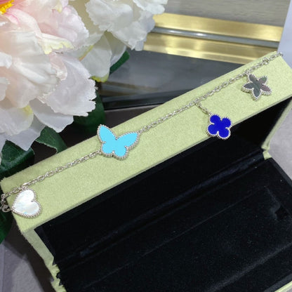[AURORA]LUCKY SPRING SILVER BRACELET 4 MOTIF