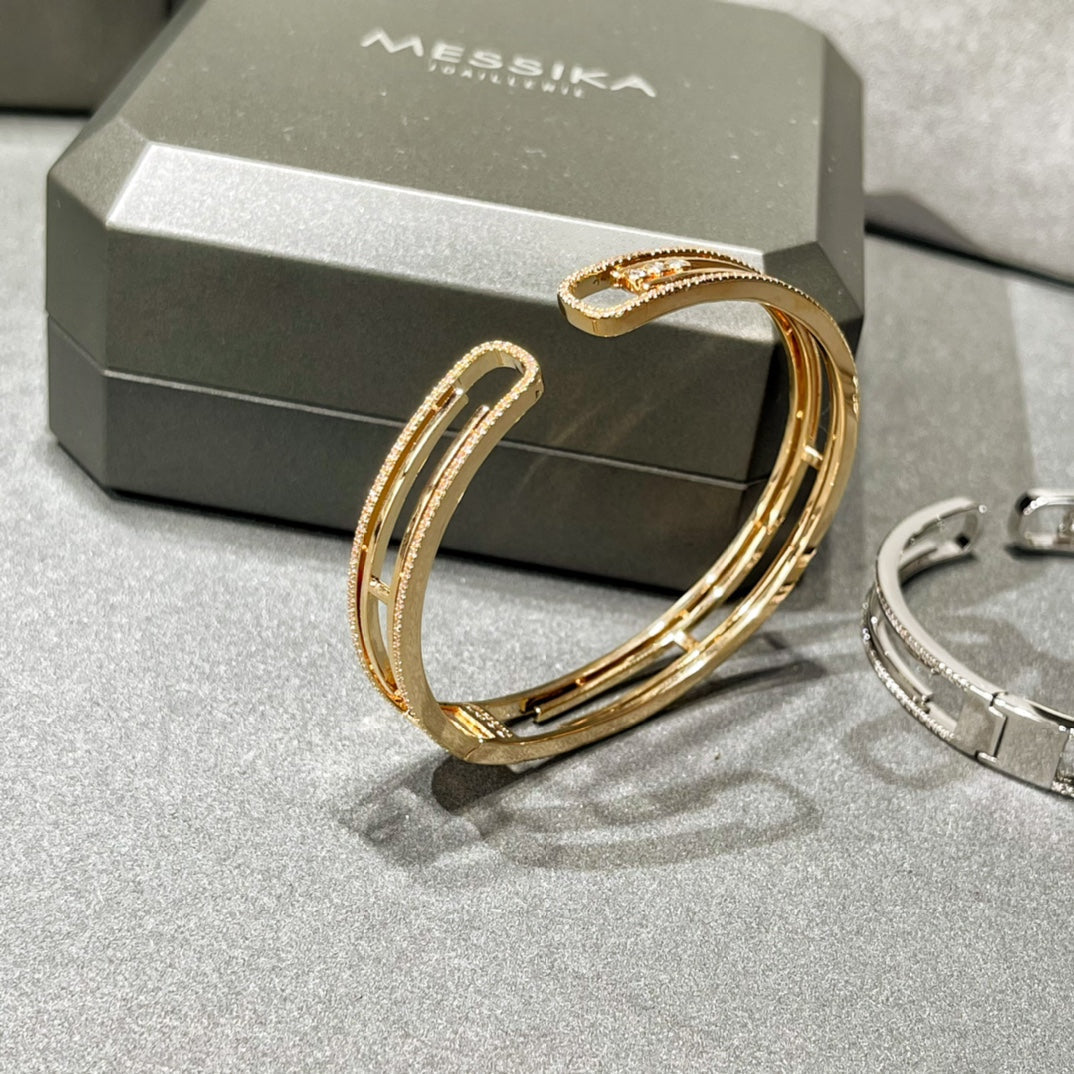 [AURORA]MOVE 10TH PAVED DIAMOND BRACELET