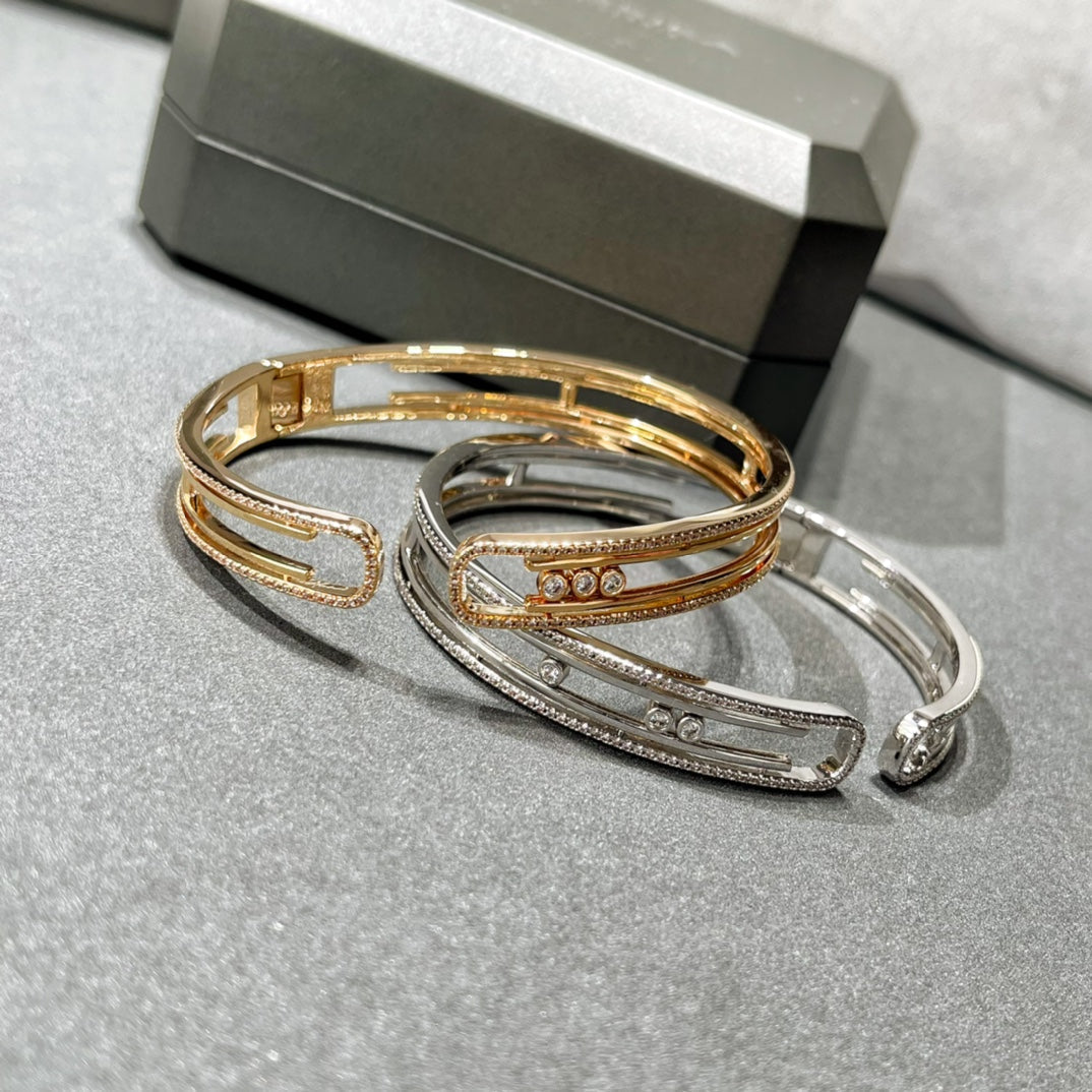 [AURORA]MOVE 10TH PAVED DIAMOND BRACELET