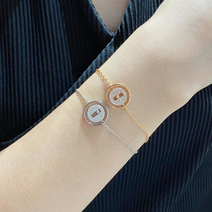 [AURORA]LUCKY MOVE DIAMOND PAVED BRACELET