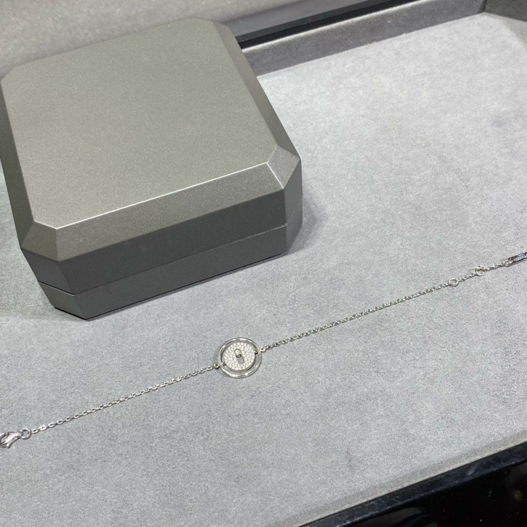 [AURORA]LUCKY MOVE DIAMOND PAVED BRACELET
