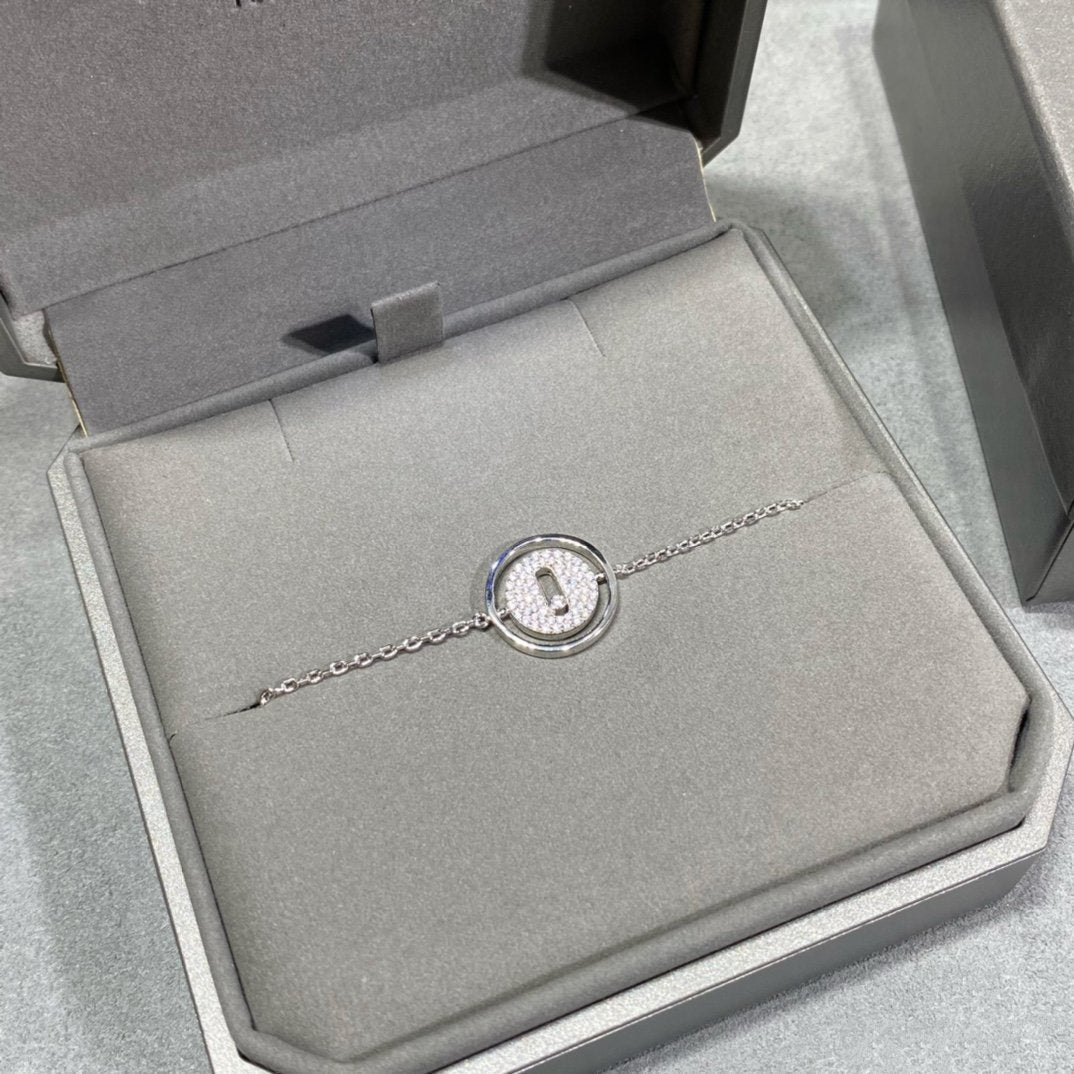 [AURORA]LUCKY MOVE DIAMOND PAVED BRACELET