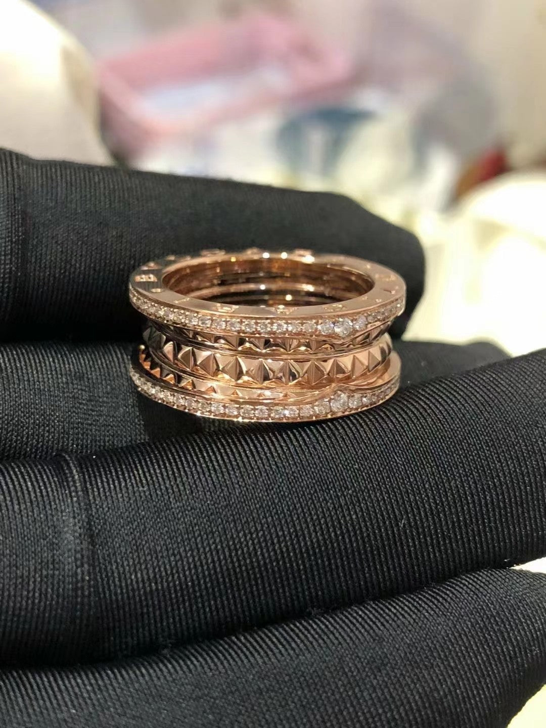 [AURORA]ZERO 1 ROCK DIAMOND PINK GOLD