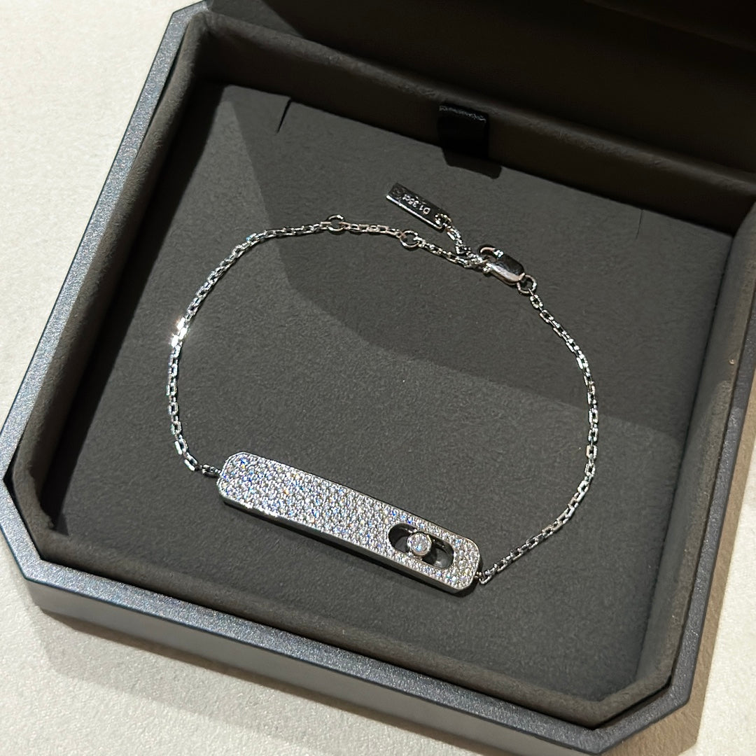[AURORA]MOVE CLASSIQUE DIAMOND PAVED BRACELET