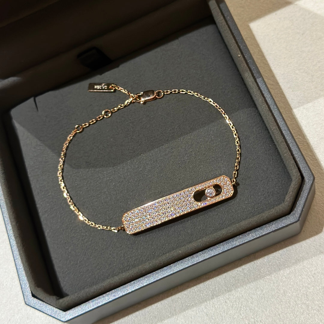 [AURORA]MOVE CLASSIQUE DIAMOND PAVED BRACELET