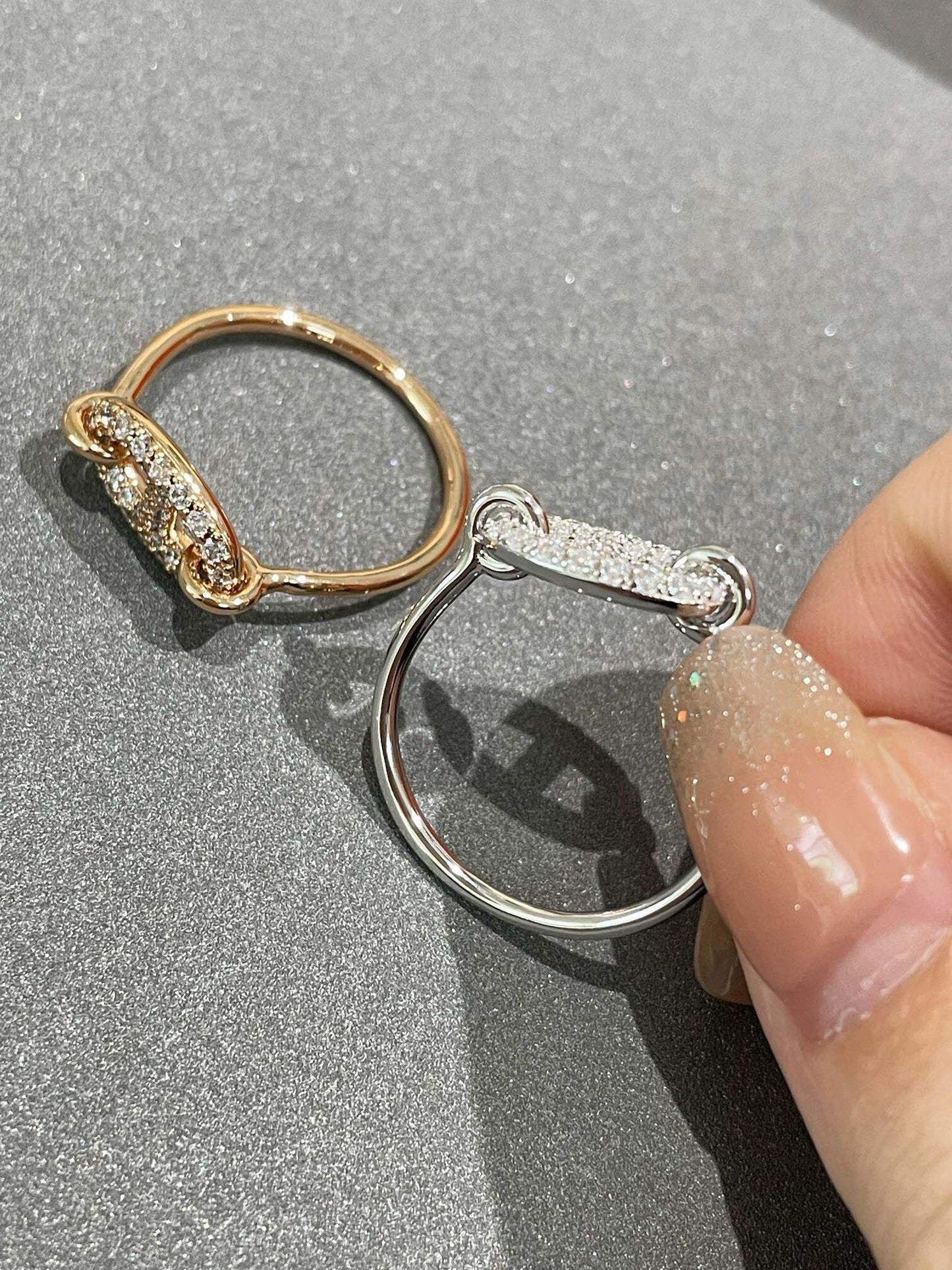 [AURORA]RONDE SMALL DIAMOND RING