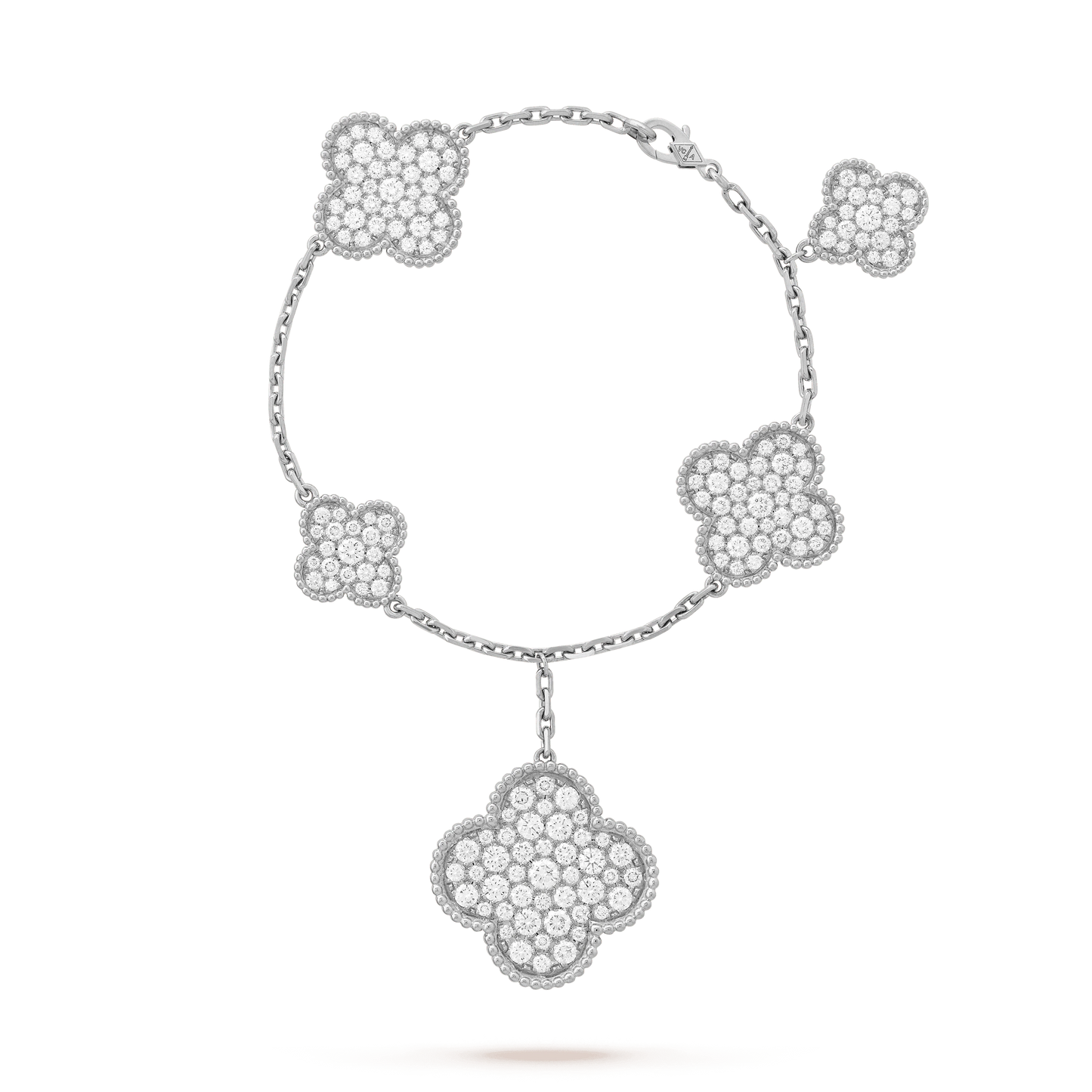 [basloveJW]CLOVER 6 MOTIVE SILBER DIAMANT ARMBAND