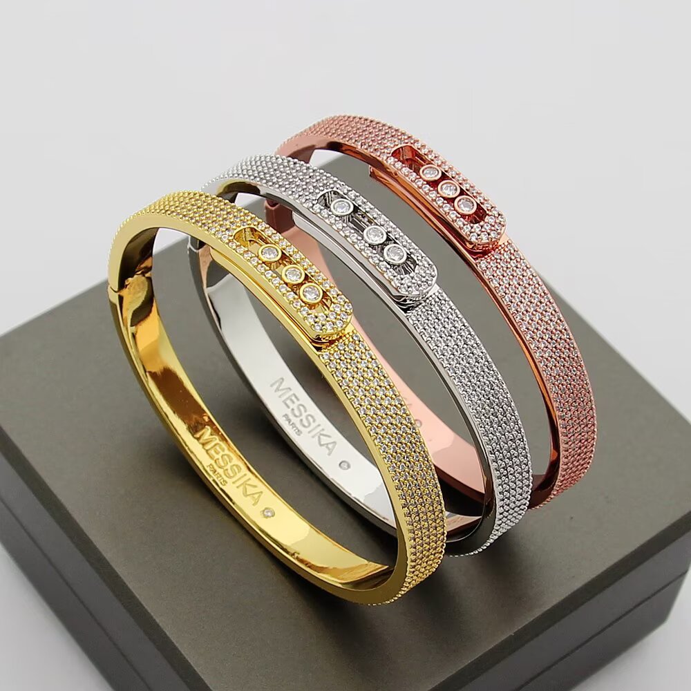 [AURORA]Move Noa Full Pavé Diamond Bangle Bracelet