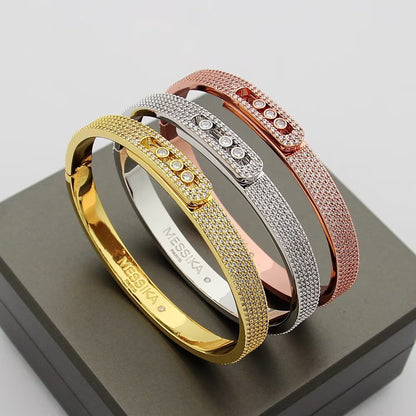 [AURORA]Move Noa Full Pavé Diamond Bangle Bracelet