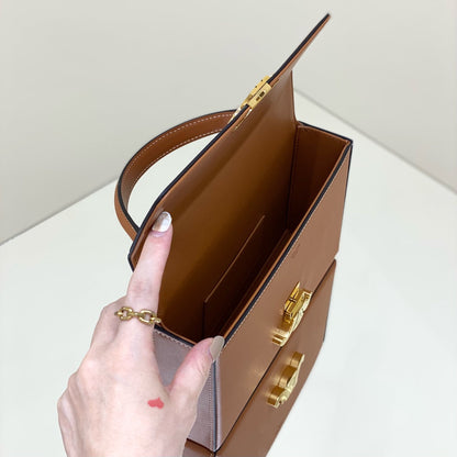 BOX TRIOMPHE 22 TAN NATURAL CALFSKIN