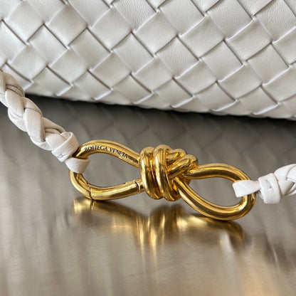 SMALL ANDIAMO 29 IN WHITE LAMBSKIN