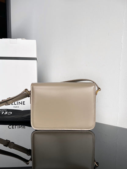 TRIOMPHE TEEN 18 GREY COWHIDE