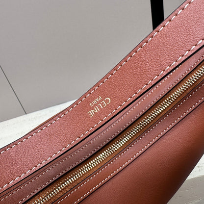 MEDIUM 30 HELOÏSE BAG CUIR TRIOMPHE IN BRONZE BROWN SUPPLE CALFSKIN