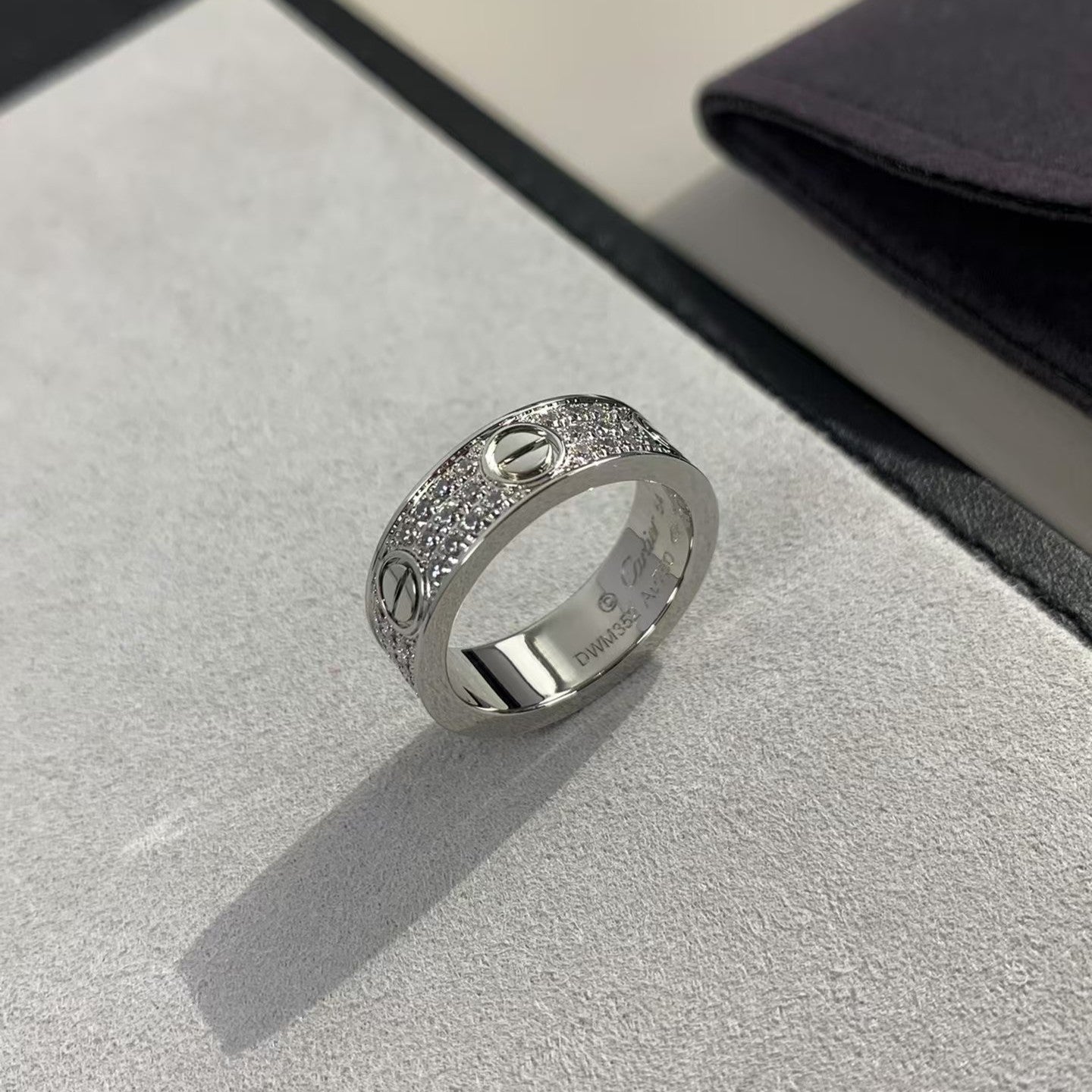 [AURORA]ラブリング 5.5mm ダイヤモンドパヴェ