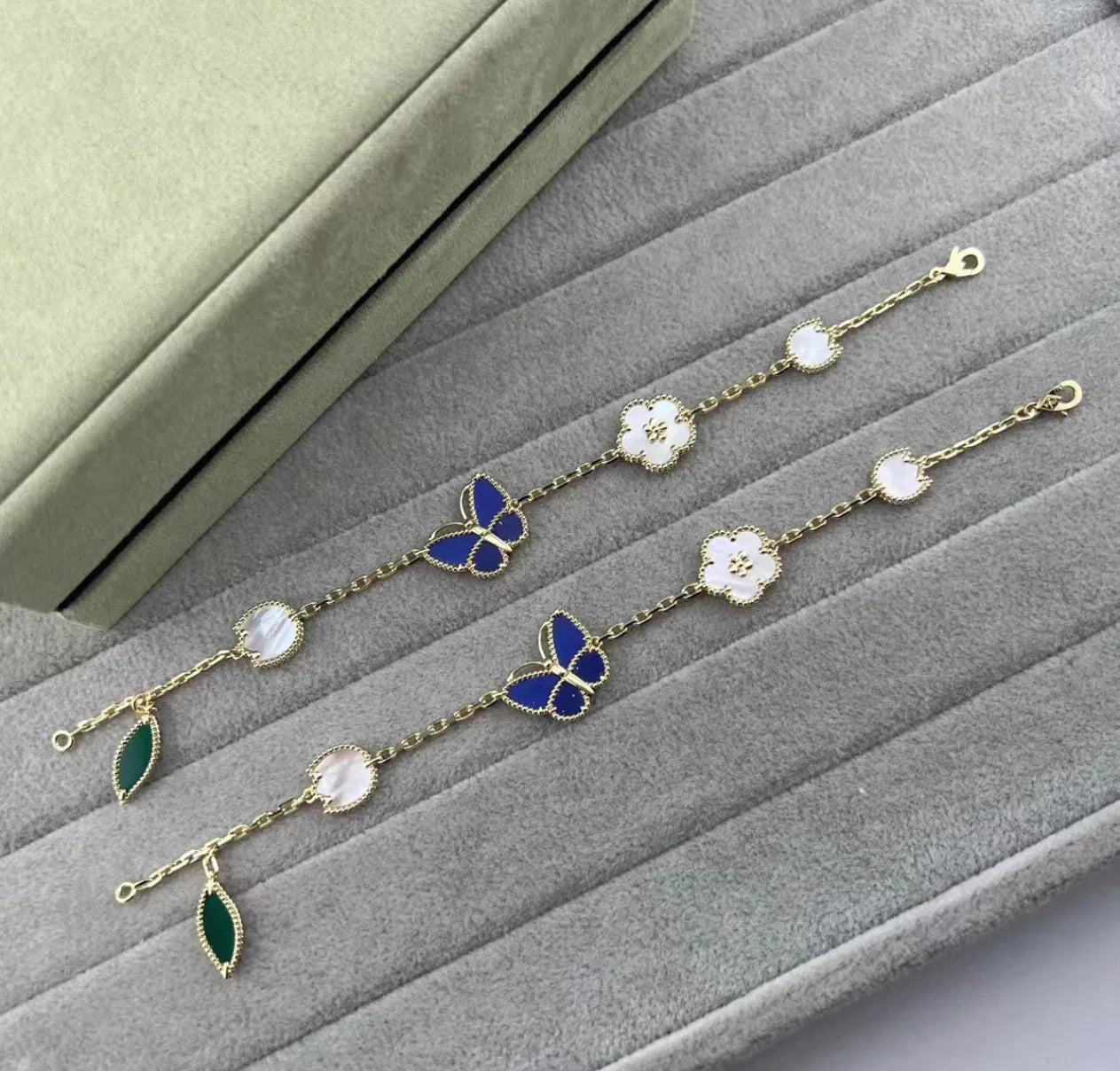 [AURORA]LUCKY SPRING GOLD BRACELET 5 MOTIF