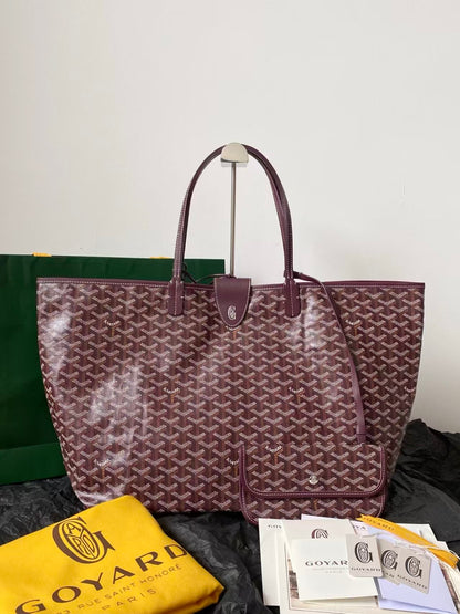SAINT LOUIS MEDIUM BURGUNDY TOTE BAG