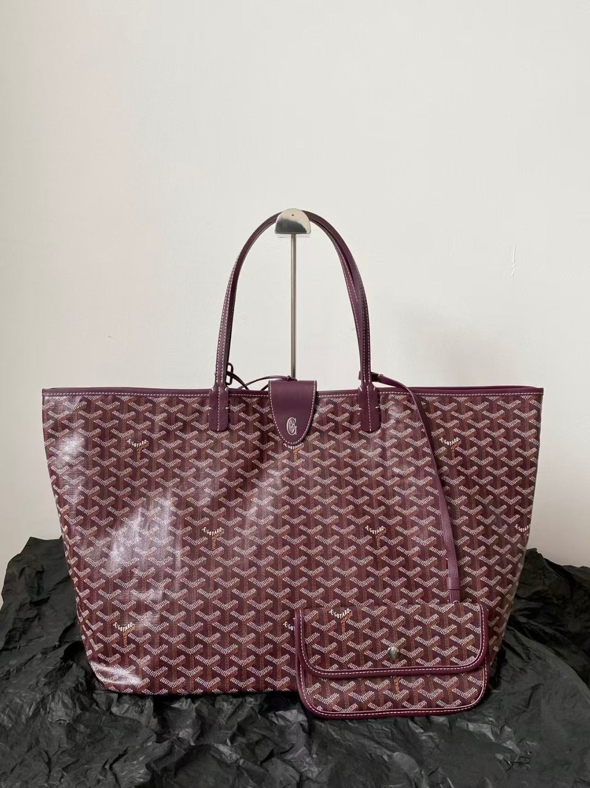 SAINT LOUIS MEDIUM BURGUNDY TOTE BAG