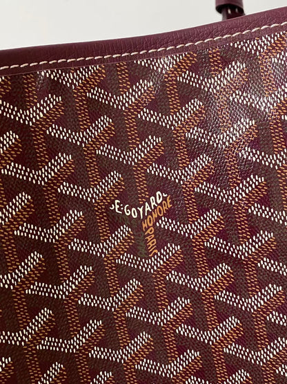 SAINT LOUIS MEDIUM BURGUNDY TOTE BAG