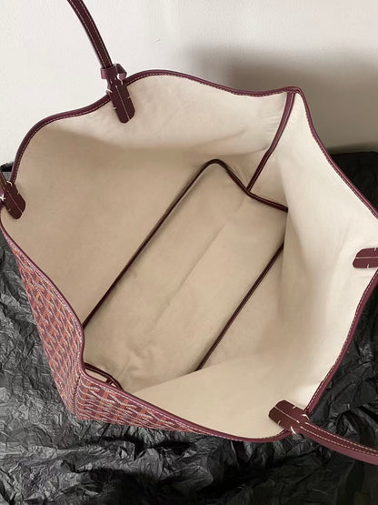 SAINT LOUIS MEDIUM BURGUNDY TOTE BAG