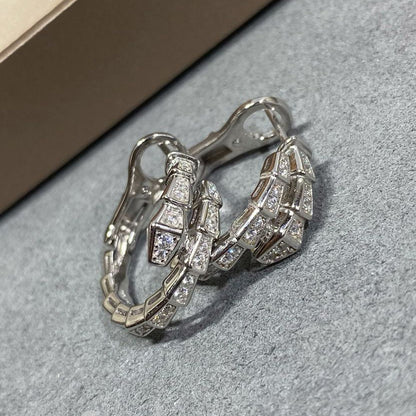 [AURORA]SERPENTI EARRINGS FULL DIAMOND