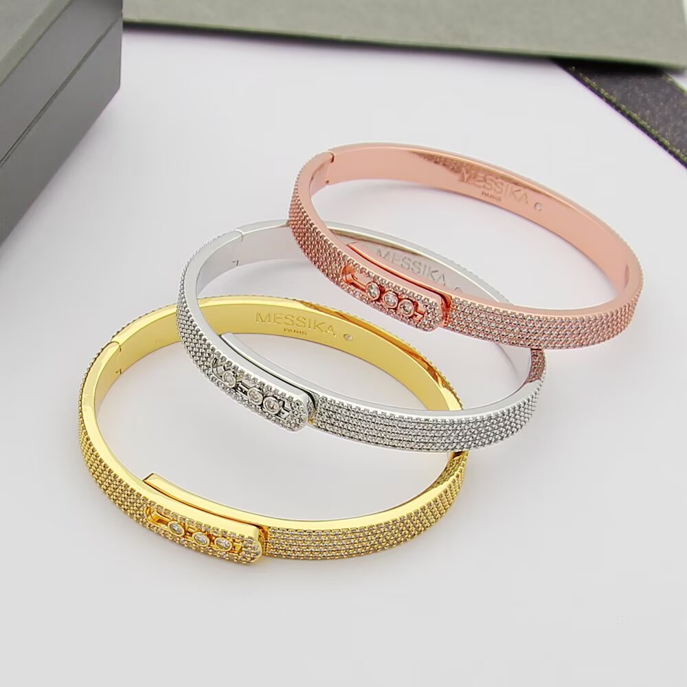 [AURORA]Move Noa Full Pavé Diamond Bangle Bracelet