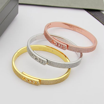 [AURORA]Move Noa Full Pavé Diamond Bangle Bracelet