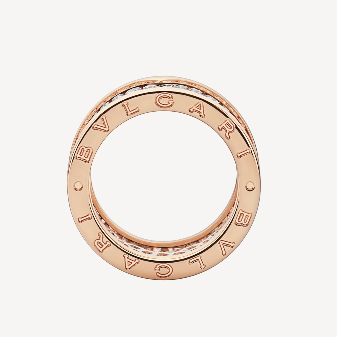 [AURORA]ZERO 1 WITH PAVED DIAMONDS ON THE SPIRAL RING