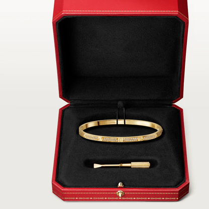 [AURORA]LOVE BRACELET 3.65MM DIAMOND-PAVED