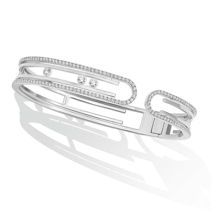 [AURORA]MOVE 10TH PAVED DIAMOND BRACELET