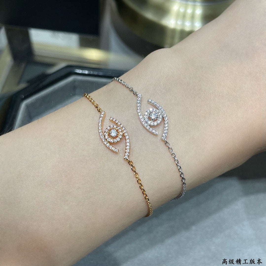 [AURORA]Lucky Eye Pave-Set Diamond Bracelet