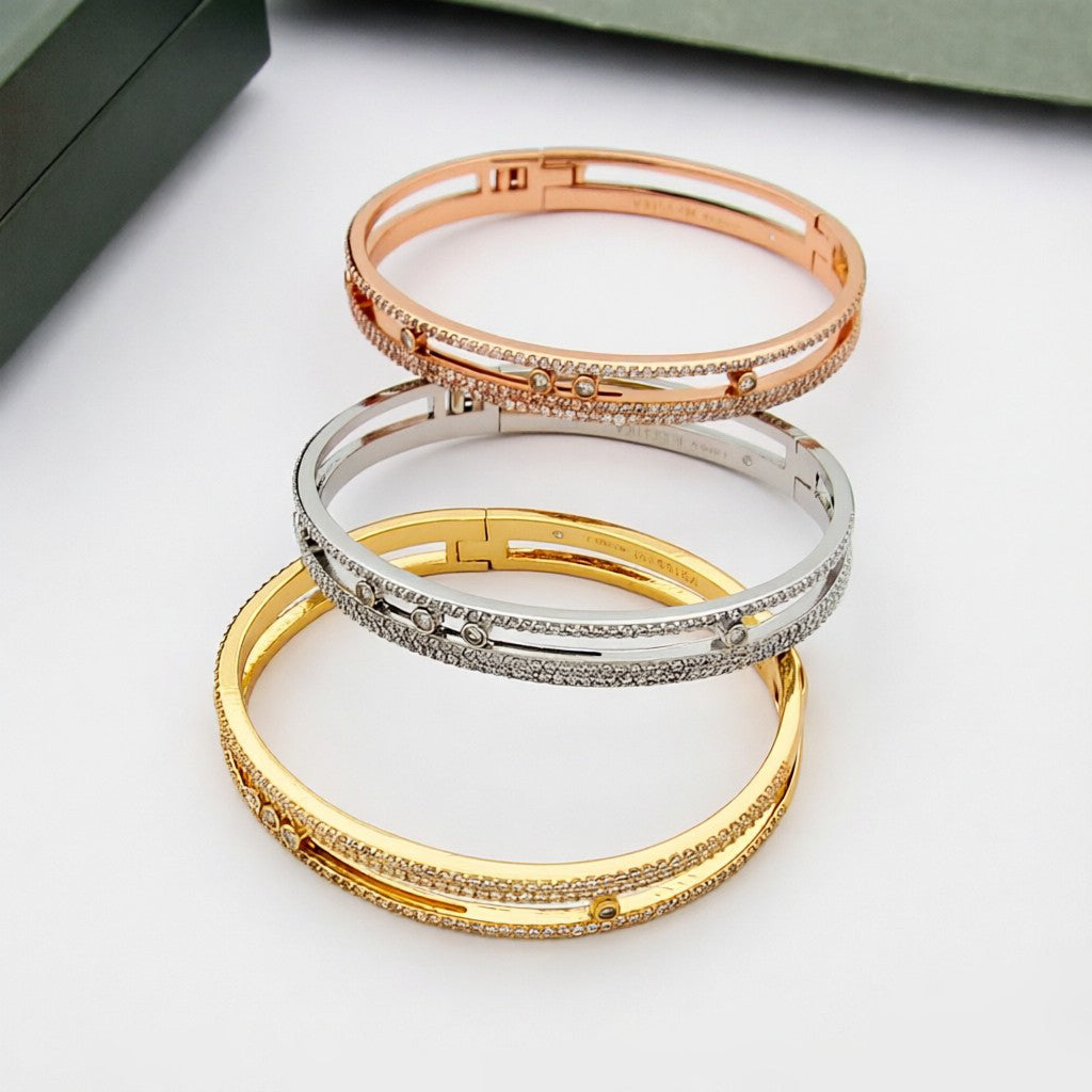 [AURORA]Move Romane pavé bangle