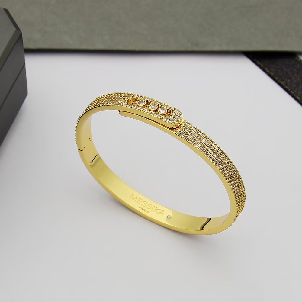 [AURORA]Move Noa Full Pavé Diamond Bangle Bracelet