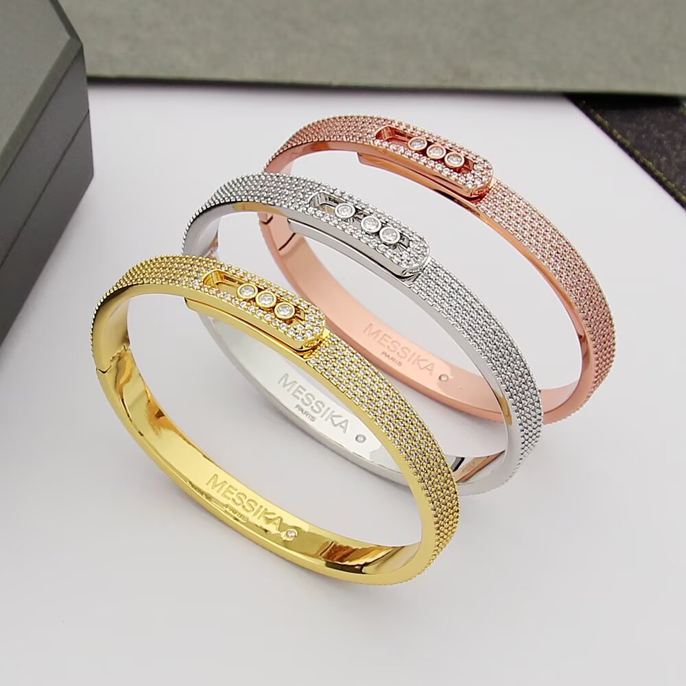 [AURORA]Move Noa Full Pavé Diamond Bangle Bracelet