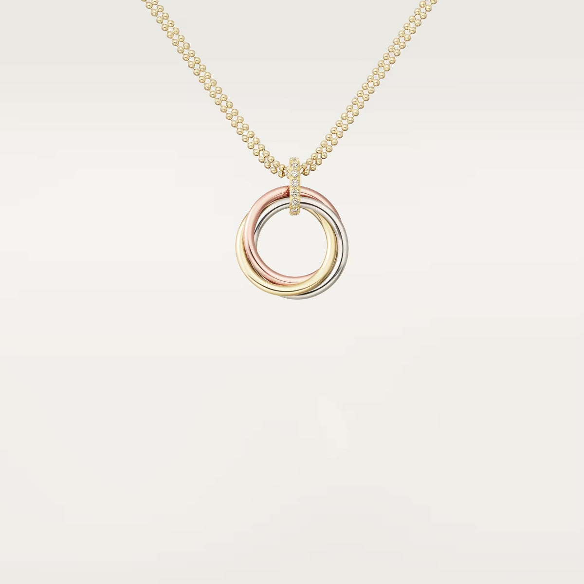 [AURORA]TRINITY MEDIUM  DIAMONDS NECKLACE