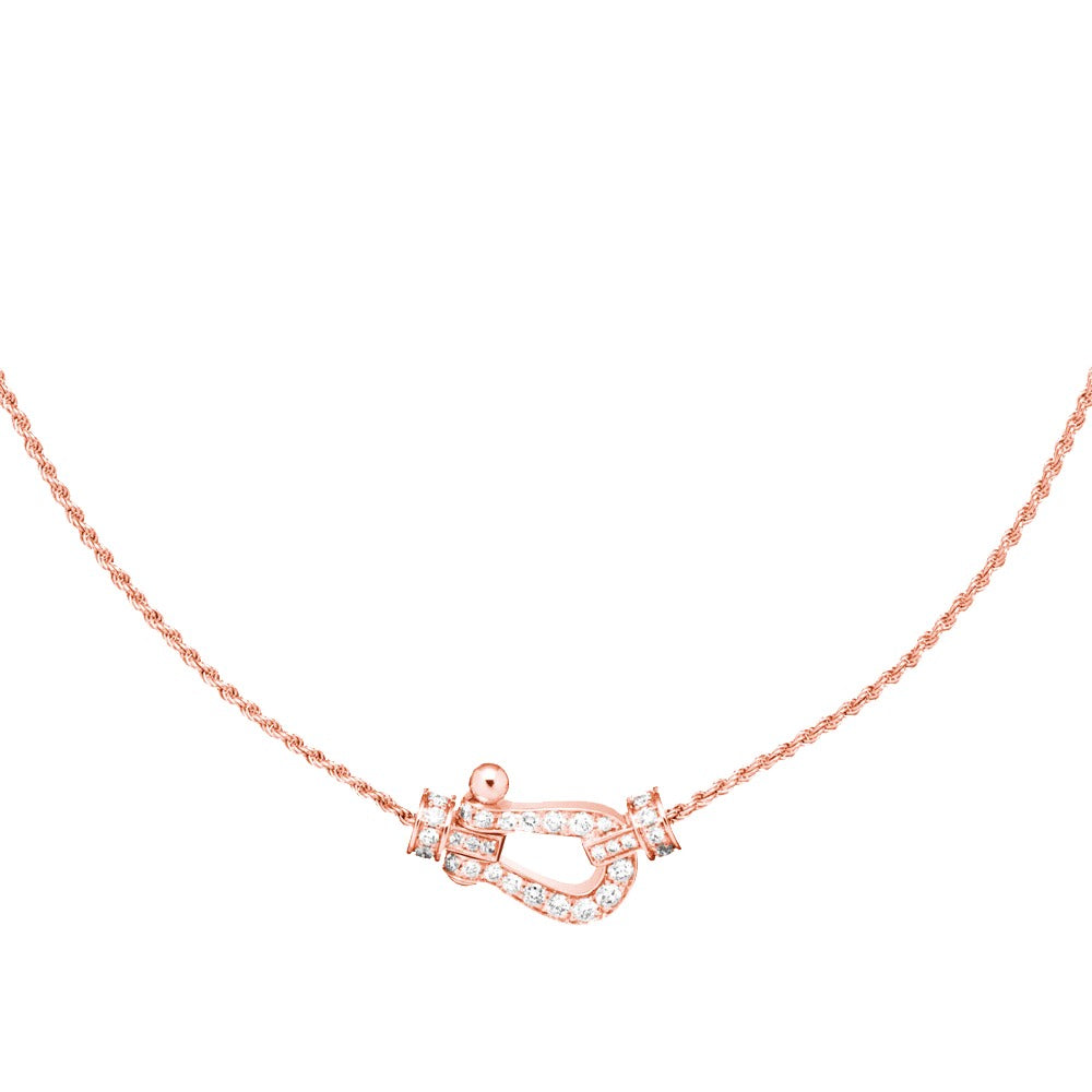 [AURORA]FORCE 10 ROSÉGOLD-DIAMANT-HALSKETTE