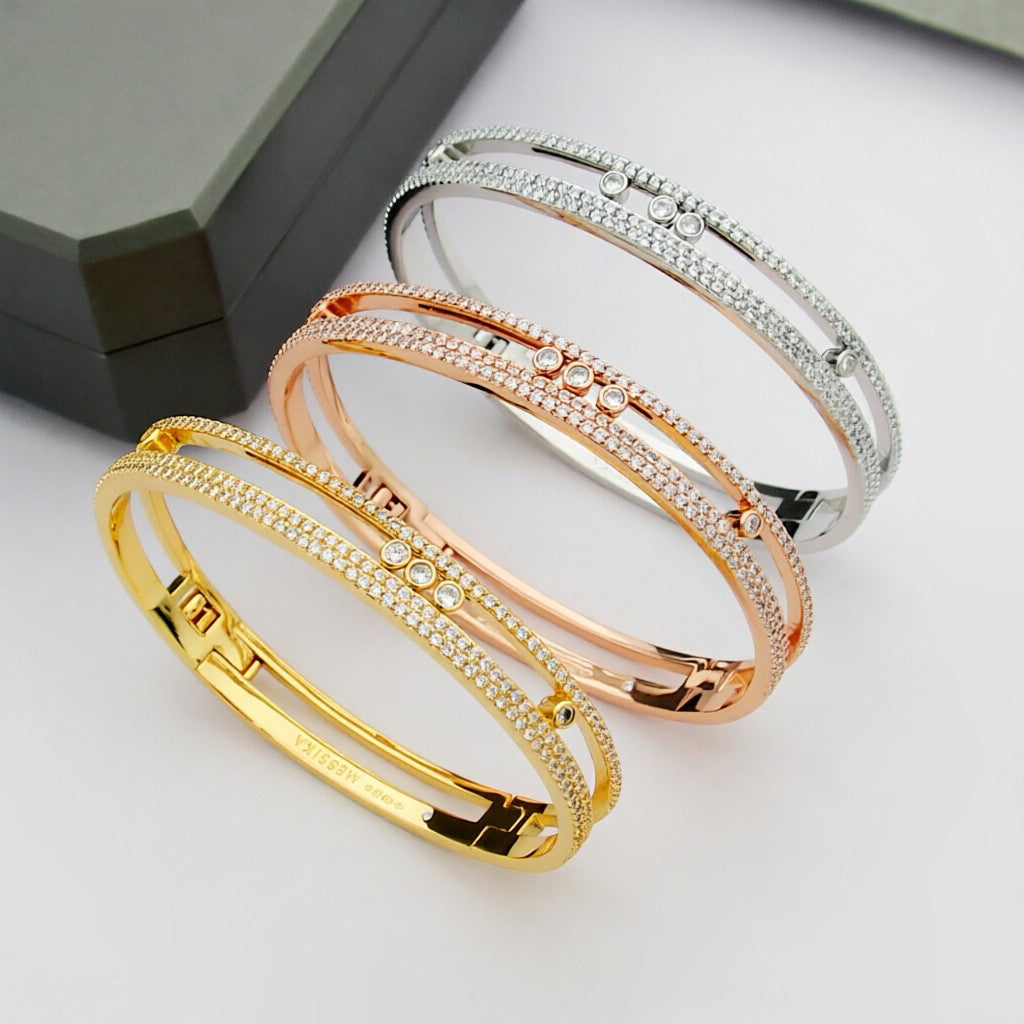 [AURORA]Move Romane pavé bangle