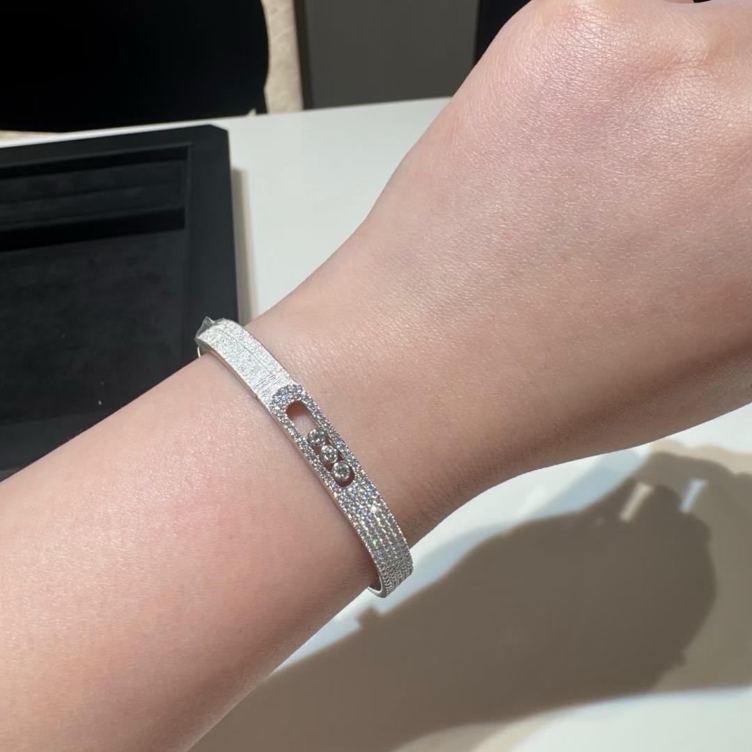 [AURORA]Move Noa Ciselé half pavé bangle