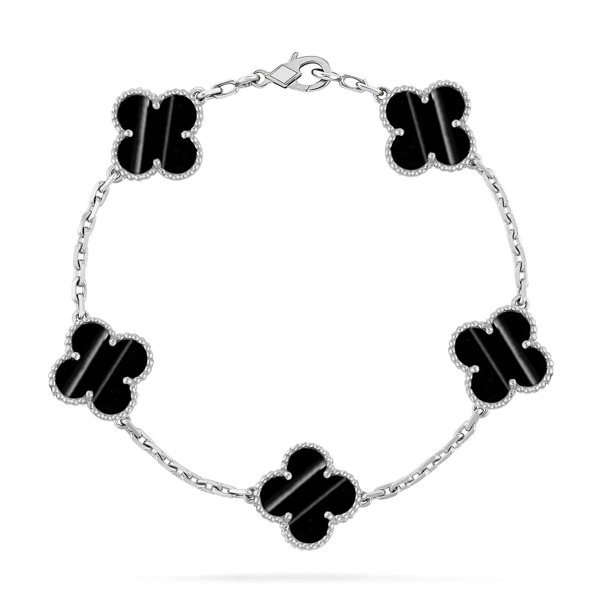 [AURORA] CLOVER 5 MOTIF PULSAR STONE BRACELET COLLECTION