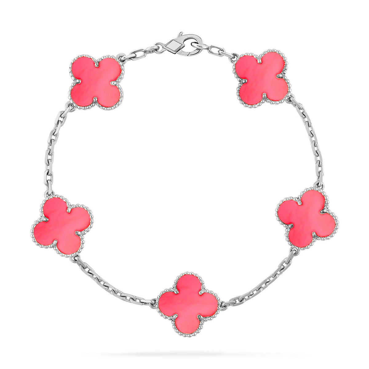 [AURORA]CLOVER 5 MOTIFS  PINK MOP BRACELET COLLECTION