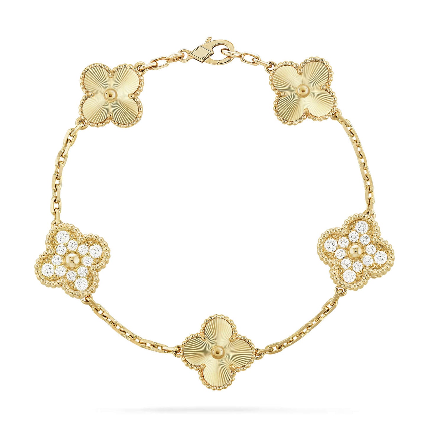 [AURORA] CLOVER 5 MOTIF LASER BRACELET COLLECTION