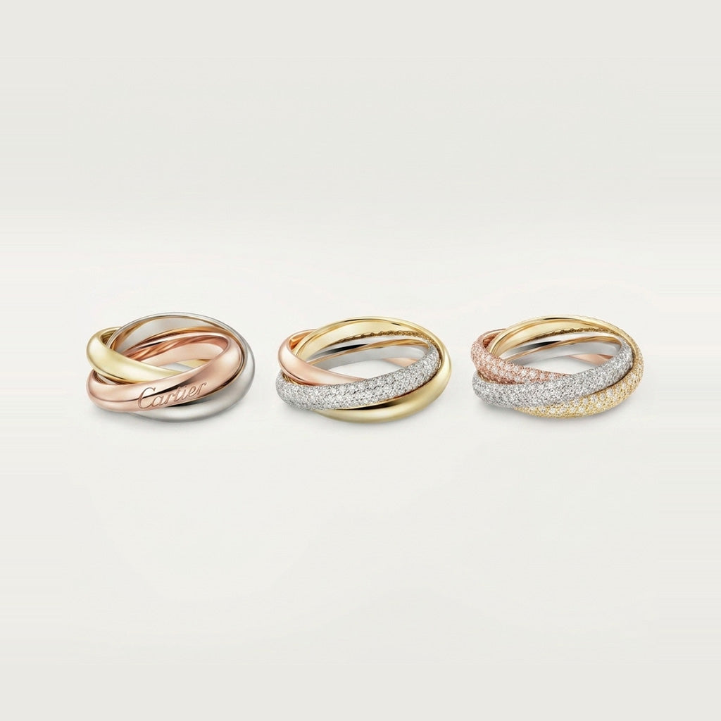 [AURORA]TRINITY 3.2MM RING COLLECTION