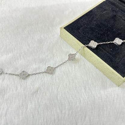 [AURORA]CLOVER 6 MOTIF DIAMOND BRACELET