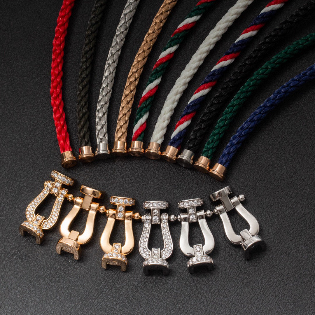 [AURORA]FORCE LARGE HORSESHOE NO DIAMOND BRACELET GOLD