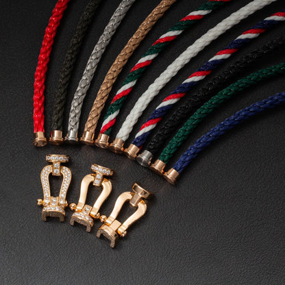 [AURORA]FORCE GROSSES HUFEISENARMBAND OHNE DIAMANT ROSÉGOLD