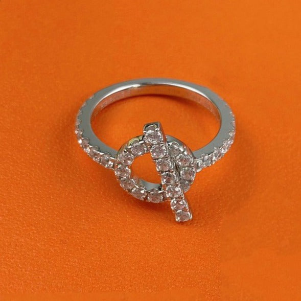 [AURORA]ECHAPPEE RING SILVER DIAMOND