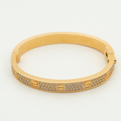 [AURORA]LOVE BRACELET 6.1MM DIAMOND-PAVED
